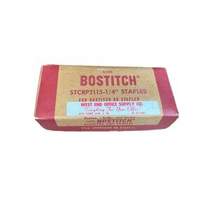 Vintage Bostitch staples B8 from West End Office Supply in NY a Few Are Missing